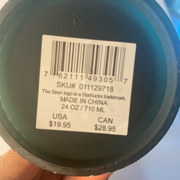 NWT Starbucks Dark Green Jelly Studded Tumbler 24oz Venti - Picture 2 of 2